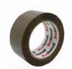 2" x 110 yd Tape Packaging, Brown Hot Melt, 1.6 mil